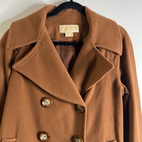Michael kors lamb wool double breast coat size 6 - Picture 2 of 13